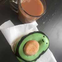 (Tea wasn’t include) but tasted amazing  at Doughnotts in Leicester