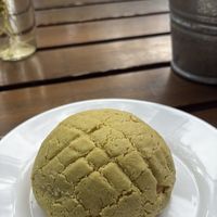 Matcha concha   at Basic Foodie in Playa Del Carmen