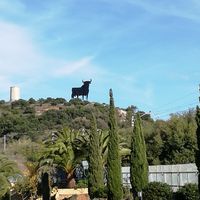Lovely view from my table at Jazzy Bar in Fuengirola