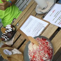 Milchshake, Schokobecher, Spaghettieis at art & wEISe in Monheim Am Rhein