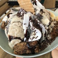 Bananasplit. Sooo yummi but a lot to eat! at art & wEISe in Monheim Am Rhein