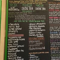 Menu at Rawnaissance in Louisville