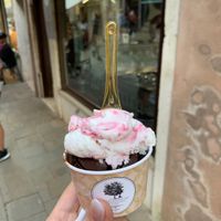 Cherry and Dark chocolate  at Gelato Di Natura in Venice
