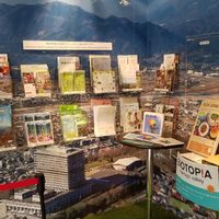 Japanese and a few English materials about veganism, hiking, etc. at Brook's Green Cafe in Tokyo