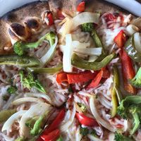 Wood fired veggie made vegan - no mushrooms  at Brixx Wood Fired Pizza in Virginia Beach