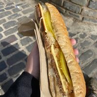 Vegan baguette  at The Mule on Rouge in Berwick Upon Tweed