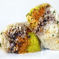 Vegan Beyond Ridiculous Burrito  at Tocaya Modern Mexican in West Hollywood