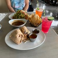 Mexicana Burrito and Margaritas! at Tocaya Modern Mexican in West Hollywood