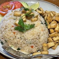 Isarn fried rice with tofuu  at Isarn Thai Soul Kitchen in Kirkland