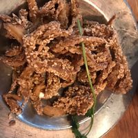 mushroom fritters at Isarn Thai Soul Kitchen in Kirkland