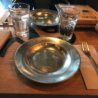 unique plates! love them. at Isarn Thai Soul Kitchen in Kirkland