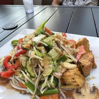 Veggie Delight with tofu. So good!!  at Rice by Mama 2 in Ventura