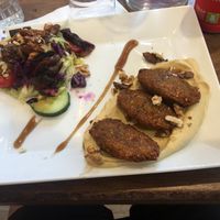 Falafel & hummus salad at Restaurant Vege in Paris