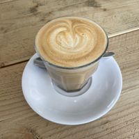 Oat Milk Flat White at Brew Bear Coffee House in Evesham