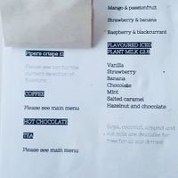 Menu at Brew Bear Coffee House in Evesham