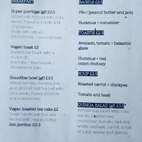 Menu  at Brew Bear Coffee House in Evesham