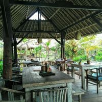 seating area at Karsa Cafe in Tegallalang