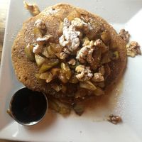 Pancakes with apple and cinnamon at Blueprint Cafe in Newark