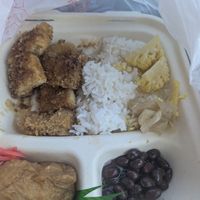 Tofu katsu. Unfortunately I forgot to take a picture of the kara age tofu at Minako Organic-ish in San Mateo