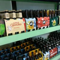 bottles of beer at Sibling Vegan Grocer & Liquor in Altona