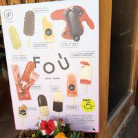 All vegan popsicles at Café LIV in Murren