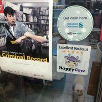 Happy Cow Decal :) at Takara Pets in West Singapore