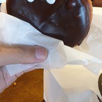 Vegan Portland cream at Universal Studios - Voodoo Doughnut in Orlando