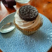 The cookies cupcake at VegOut on Charles in Launceston