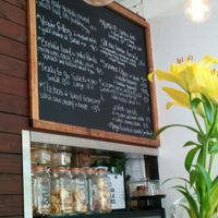 menu board at VegOut on Charles in Launceston