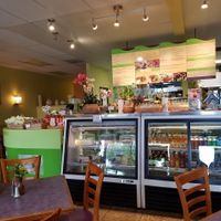 inside at Sweet Lemon Vegan Bistro in Portland