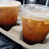 Thai iced tea! at Sweet Lemon Vegan Bistro in Portland