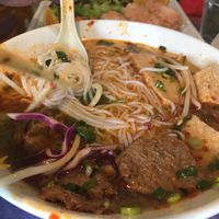 Spicy Pho noodles. The owners are the nicest people. This place ranks one of the top in my book. at Sweet Lemon Vegan Bistro in Portland
