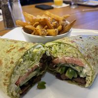 Texas bbq wrap   at The Modern Vegan in Las Vegas
