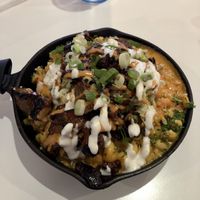 Mac’n’cheese with bbq brisket   at The Modern Vegan in Las Vegas