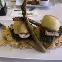 V’egg Florentine w/country or mashed potatoes   at The Modern Vegan in Las Vegas