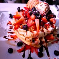 Cody waffles at The Modern Vegan in Las Vegas