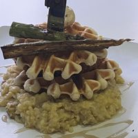 Chicken n Waffle- big portion but not my fave   at The Modern Vegan in Las Vegas