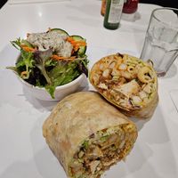 Chick'n Mac and Cheese Wrap at The Modern Vegan in Las Vegas