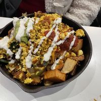 Skillet 7/10. Too many potatoes and less actual substance, but delicious   at The Modern Vegan in Las Vegas