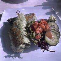 Texas Barbecue Steak Wrap  at The Modern Vegan in Las Vegas