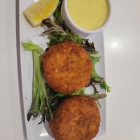 Crab cakes at The Modern Vegan in Las Vegas