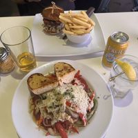 Chick’n parmigiana (would recommend the sandwich over the bowl) & the rancho burger   at The Modern Vegan in Las Vegas