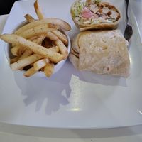 Fried chick'n wrap (needed a sauce) at The Modern Vegan in Las Vegas
