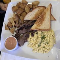 Steak NEggs  at The Modern Vegan in Las Vegas