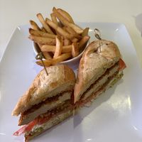 crispy chicken sandwich   at The Modern Vegan in Las Vegas