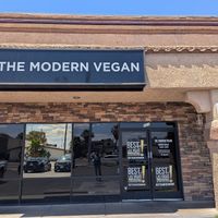 Front of restaurant at The Modern Vegan in Las Vegas