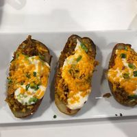 Potato skins at The Modern Vegan in Las Vegas