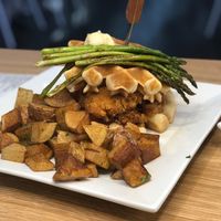 Chicken and Waffles at The Modern Vegan in Las Vegas