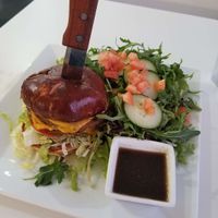 Nerd Burger + salad!
Delicious! at The Modern Vegan in Las Vegas