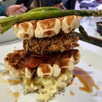 Chicken and waffles at The Modern Vegan in Las Vegas